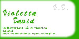 violetta david business card